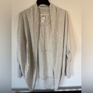 Jockey Light Gray Open Front Cardigan